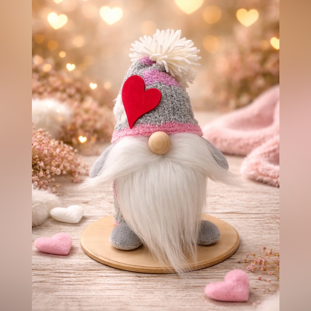 ❤️ NEW Handmade Love Gnome Decor